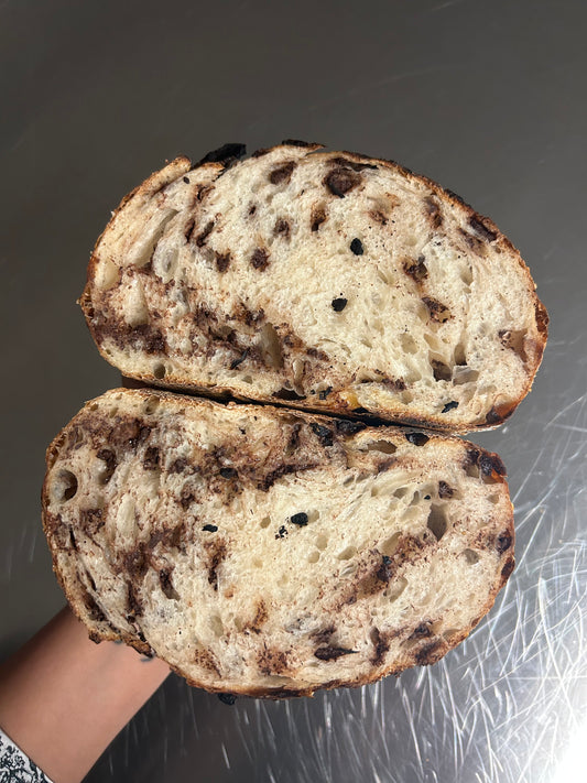 Chocolate Croissant Sourdough Bread