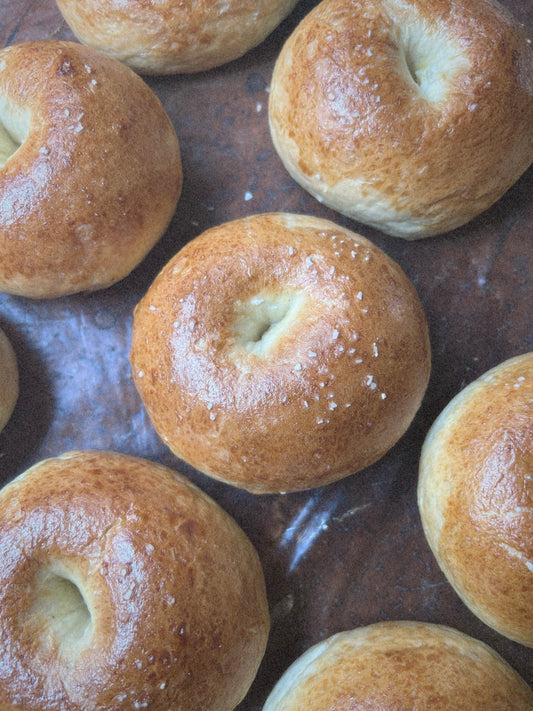 Sourdough Bagels - Plain (4pk)