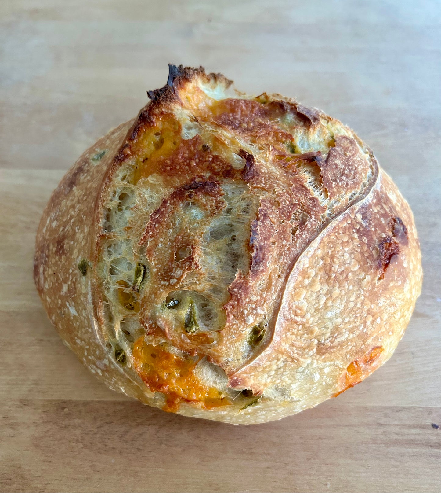 Jalapeno Cheddar Sourdough Bread